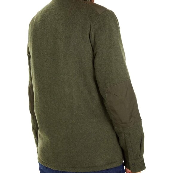 FJALLRAVEN Canada Wool Padded Shirt Jacket Olive Green Womens M - Picture 13 of 15